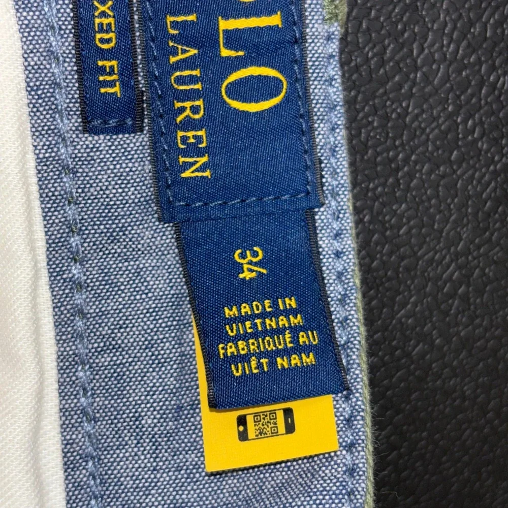 Polo Ralph Lauren Mens 34 Relaxed Fit Chino Shorts Olive Green Cotton Twill 9